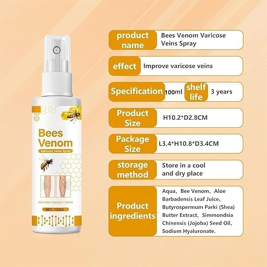 Bees Venom Varicose Veins Spray - Pack of 2