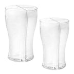 Beer Splitter Mug - Acrylic Dual-Chamber Beer Mug