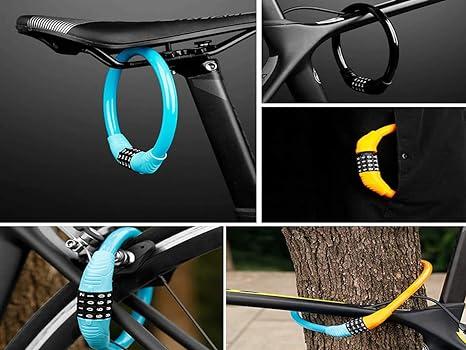 Bike Keyless Lock with 4-Foot Alloy Steel Cable