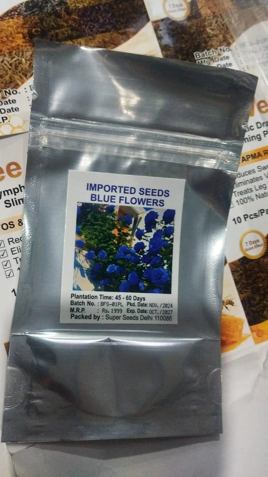 Blue Climbing Rose Seeds - Pack of 1