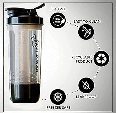 Protein Shaker Bottle - 600 ML