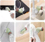 Multi-use Cleaning Brush in assorted colors Can Be Connected to, plastic, pack of 2