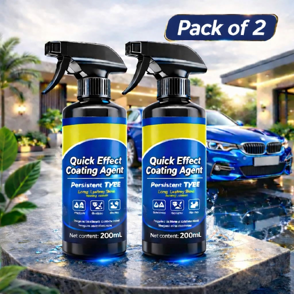 Two 200ml bottles of car coating spray for vehicle exterior maintenance
