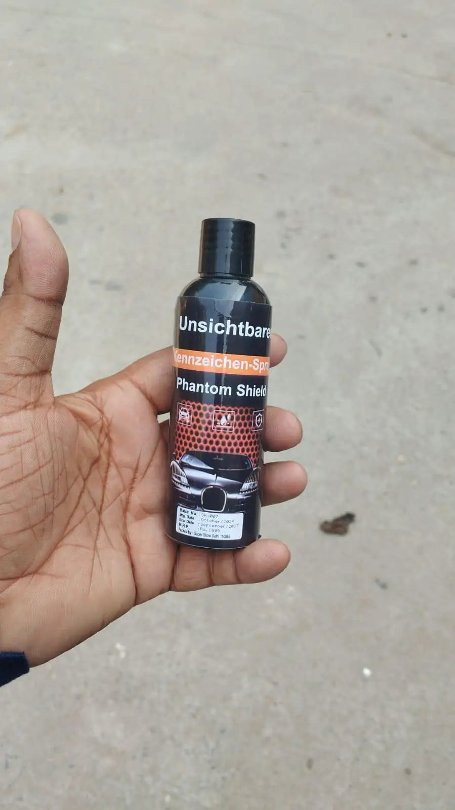 Invisible License Plate Spray (Pack of 2)