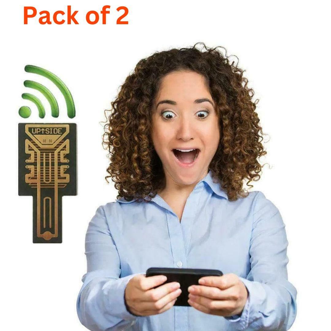 Two AI Cell Phone Network Booster units on a plain background