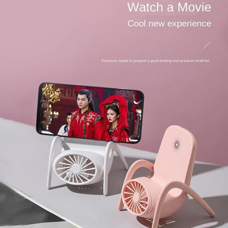Portable Handheld Fan With Integrated Mobile Holder (EF33)