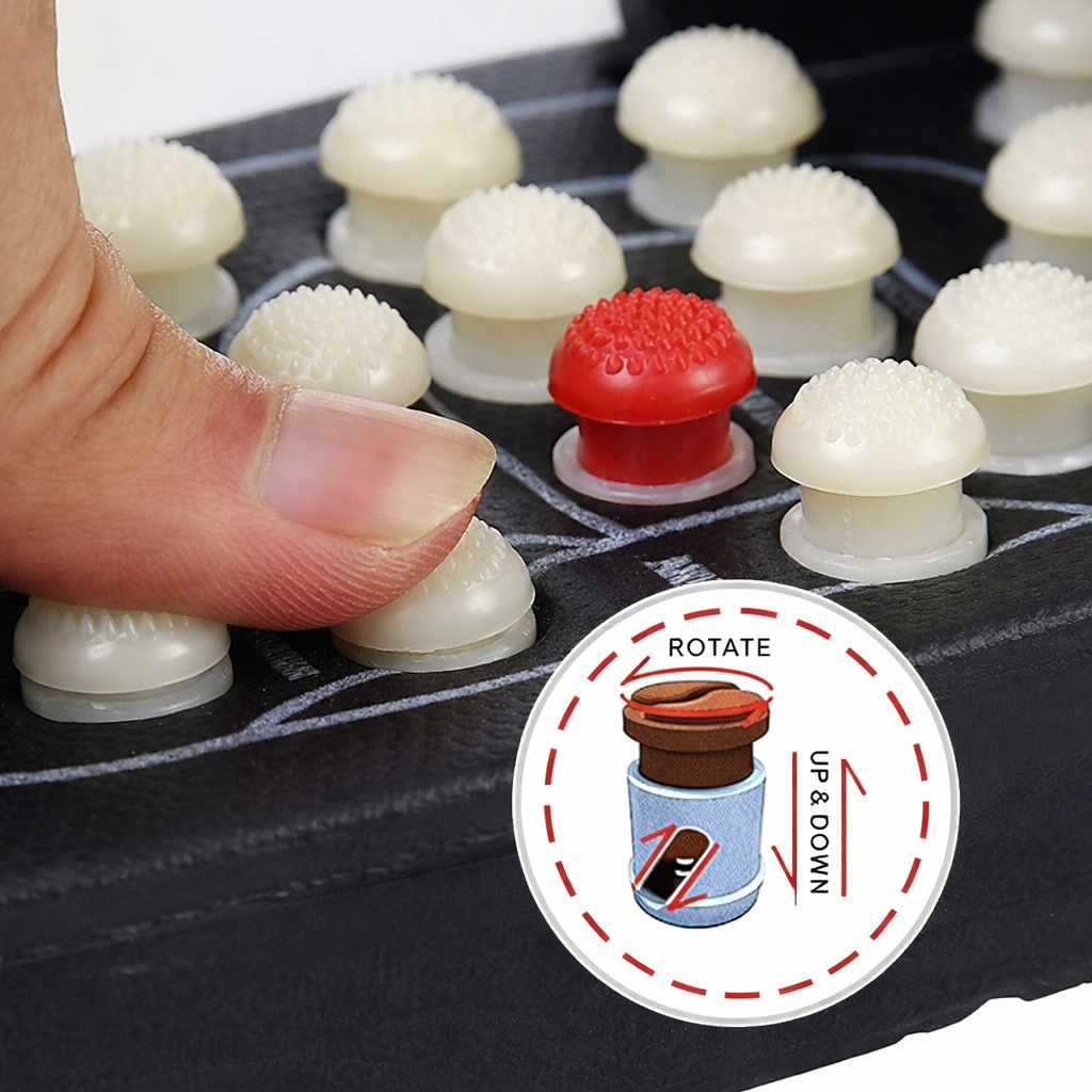 Acupressure Massage Slippers with Adjustable Strap Reflexology Sandals