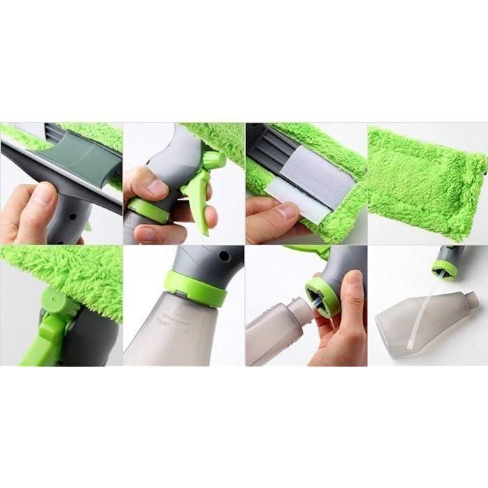 Glass Cleaner 3 in 1 Spray Tool for Streak-Free Surfaces