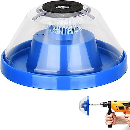 Drill machine dust collector attachment with rubberized seal