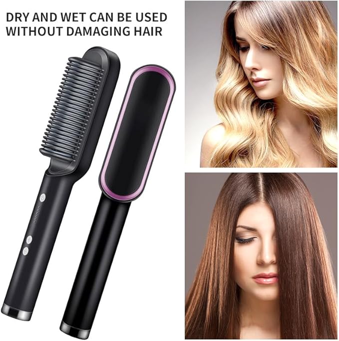 Heated Electric Straightening Comb, abs & ceramic