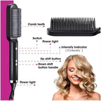 Heated Electric Straightening Comb, abs & ceramic