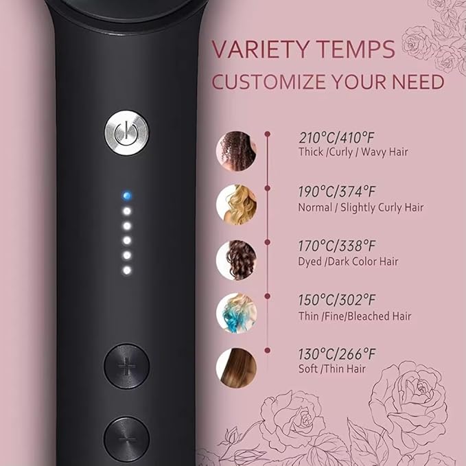 Heated Electric Straightening Comb, abs & ceramic