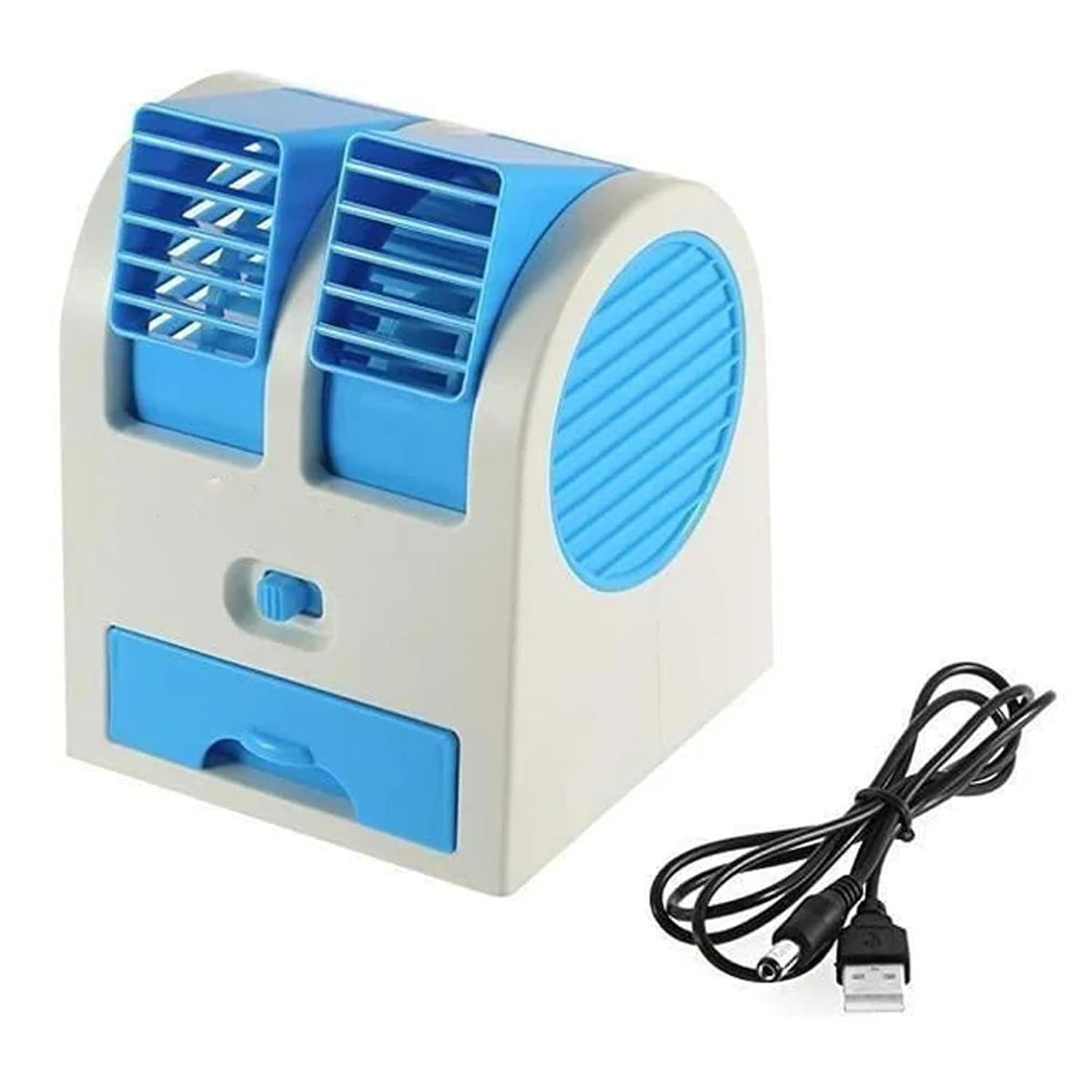Multicolour portable mini cooler fan made of ABS plastic with USB and battery power options