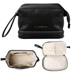 Large Capacity Cosmetic Travel Bag, leather