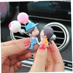Couple Car Decoration Cute Cartoon Couples - Set of 1