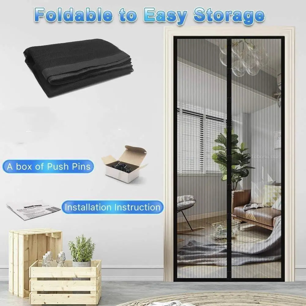 Magnetic Mesh Mosquito Door Curtain 100x210cm