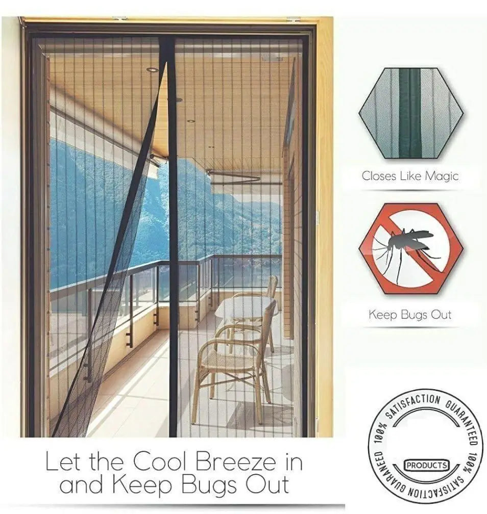 Magnetic Mesh Mosquito Door Curtain 100x210cm