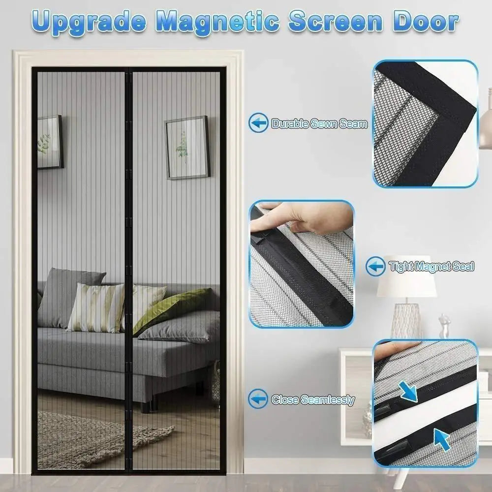Magnetic Mesh Mosquito Door Curtain 100x210cm