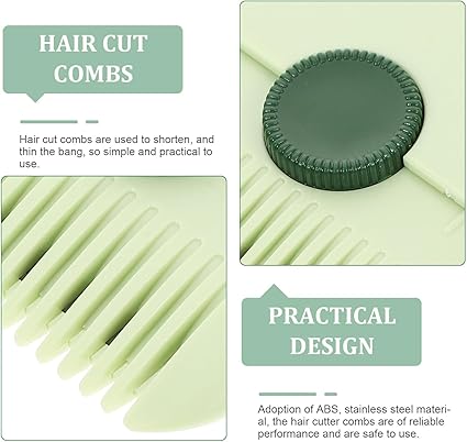 2-in-1 Professional Hair Cutting & Thinning Comb, plastic