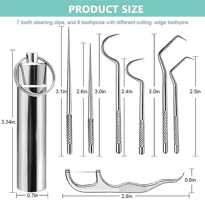 7-in-1 Professional Stainless Steel Dental Cleaning Kit