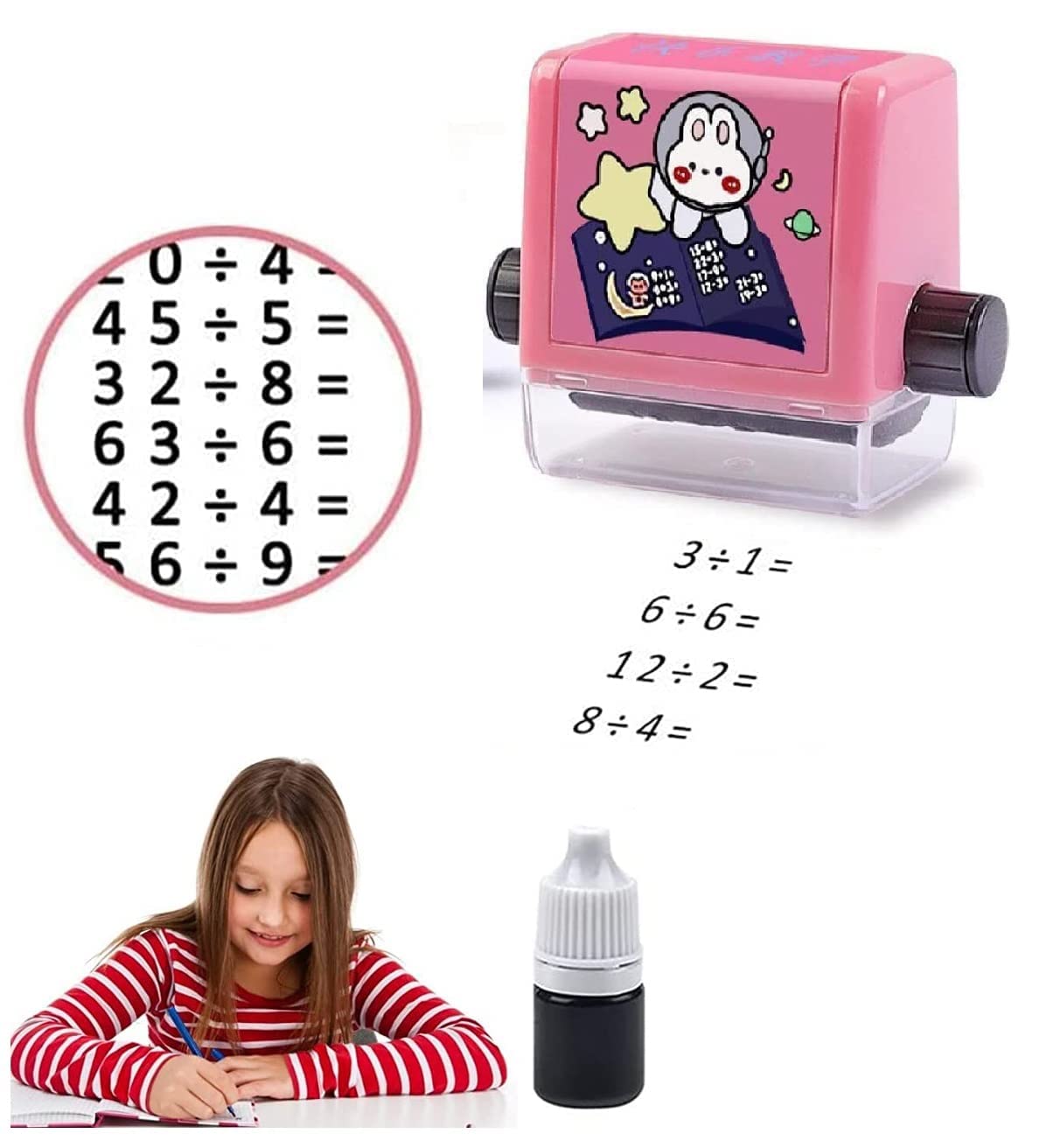 Birud Roller Math Teaching Stamp for Addition, Subtraction, Multiplication and Division