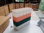 Four piece plastic drawer organizer set for home storage