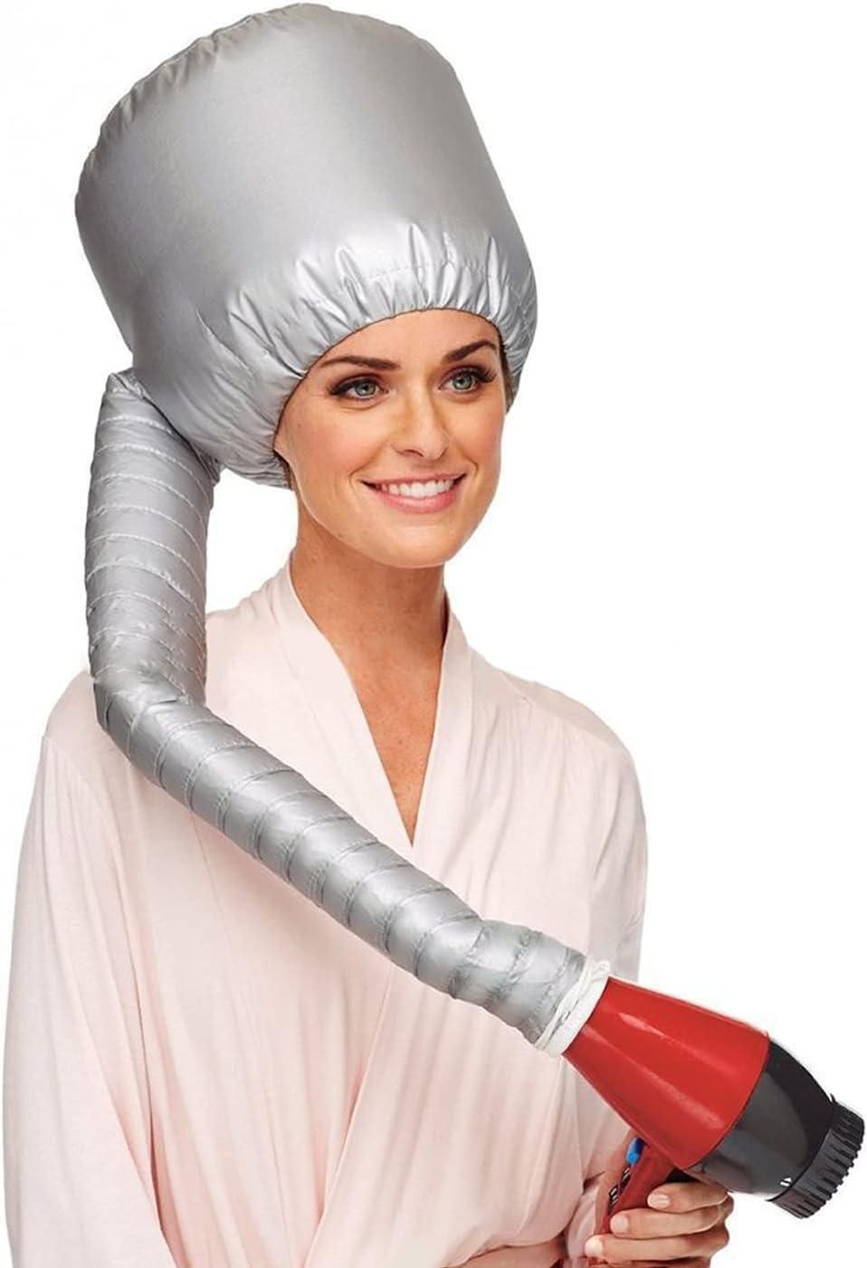Hooded Diffuser Cap for Curly Hair, Speeds Up Drying, nylon