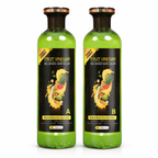 Two bottles of Fruit Vinegar Black Colourant Gel Based Hair Colour Dye