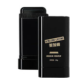 2-in-1 black hair color stick with an integrated applicator comb