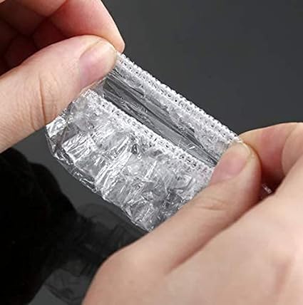 Bathing Ear Cover Caps - 100 Piece Disposable Plastic Protectors