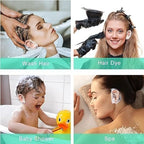 Bathing Ear Cover Caps - 100 Piece Disposable Plastic Protectors