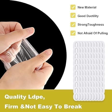 Bathing Ear Cover Caps - 100 Piece Disposable Plastic Protectors