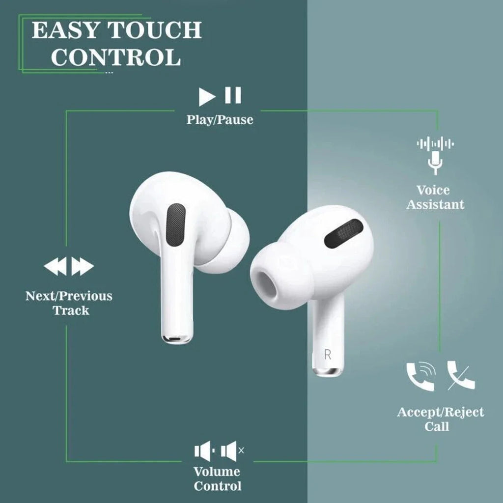 Wireless Earbuds with Active Noise Cancellation and Deep Bass