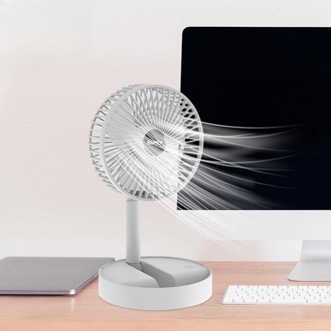 Portable Foldable Table Fan (Random Color)