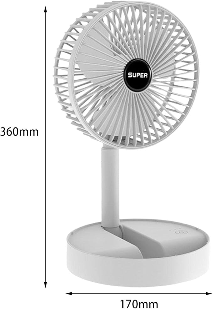 Portable Foldable Table Fan (Random Color)