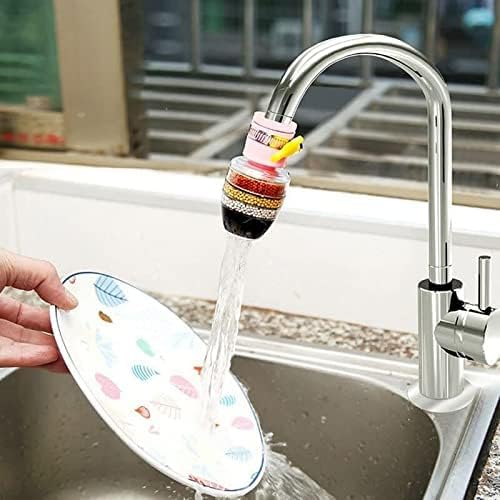 Faucet Filter- Six Layer Activated Carbon Water Faucet Filter, plastic, pack of 1