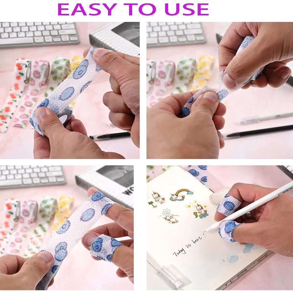 Two rolls of non-woven self-adhesive finger tape bandage