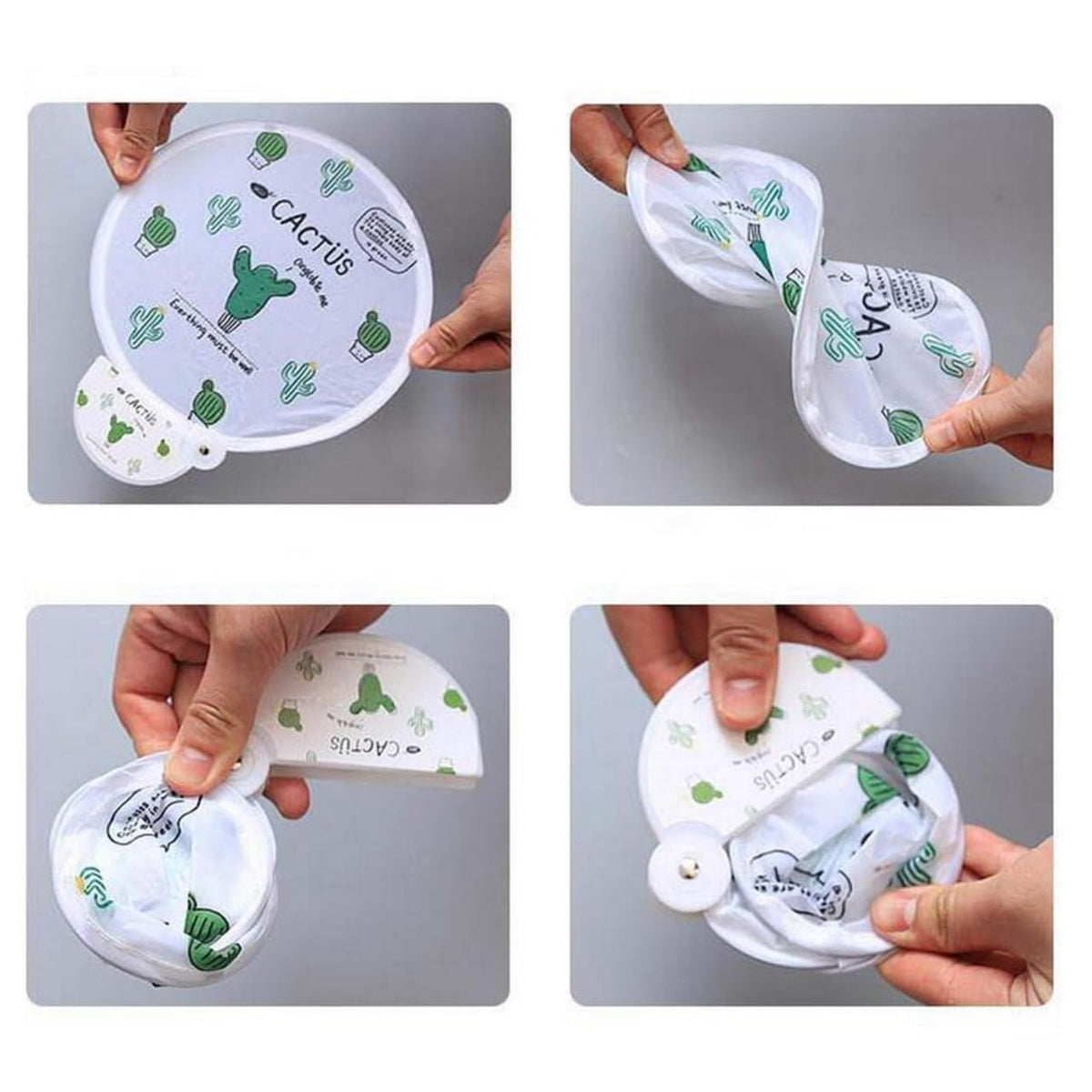 Hand Pressure Mini Fruit-Shaped Fan for Kids - Pack of 2