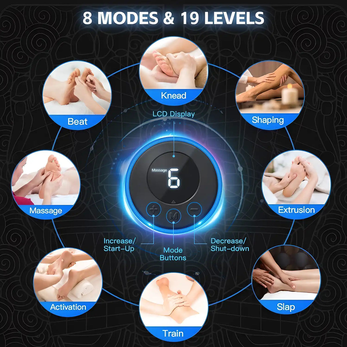 Wireless EMS Foot Massager for Pain Relief