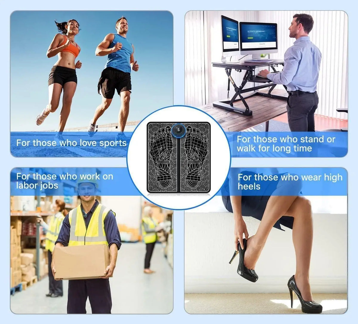 Wireless EMS Foot Massager for Pain Relief