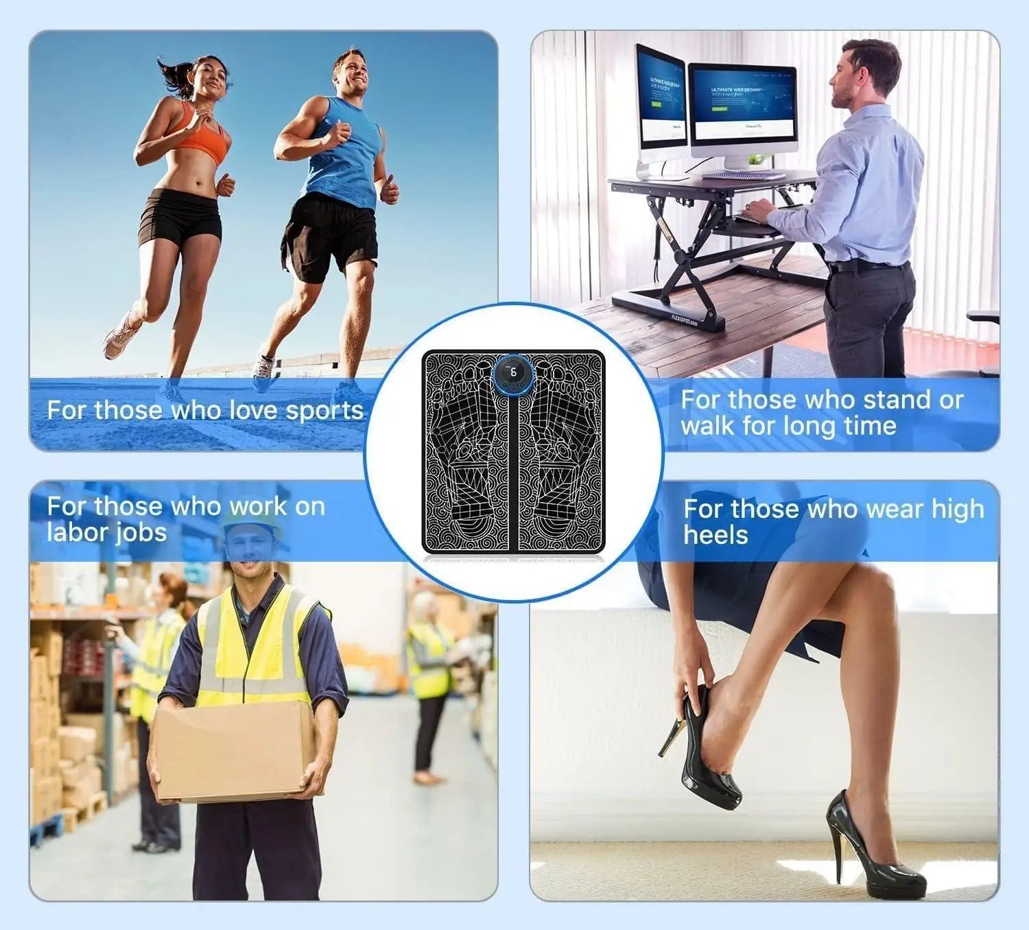 Wireless EMS Foot Massager for Pain Relief