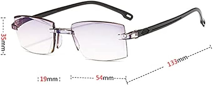 Anti-Glare Blue Light Blocking Reading Glasses, Pack of 2