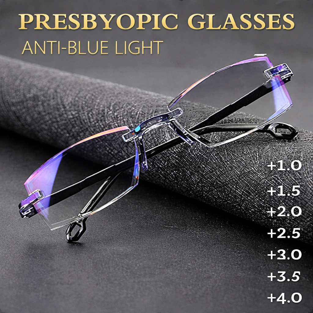 Anti-Glare Blue Light Blocking Reading Glasses, Pack of 2