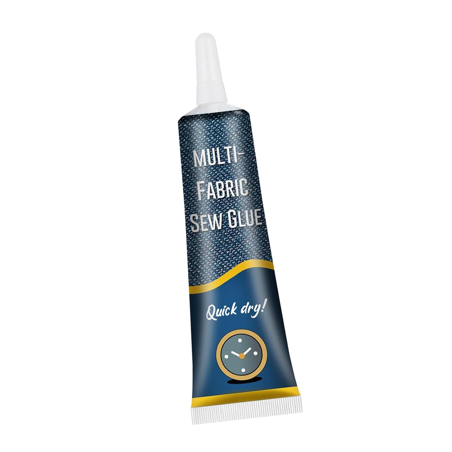 Bottle of multipurpose fabric glue for denim and plush repairs