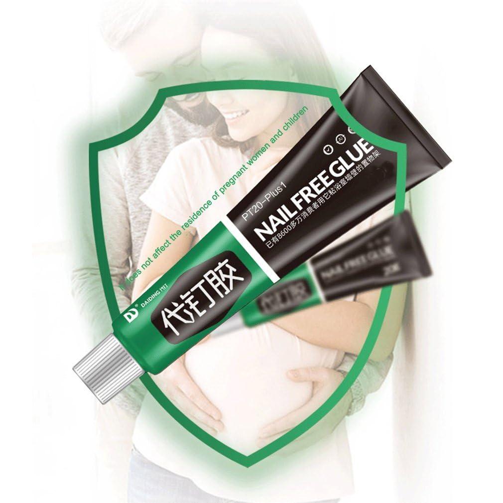 Two tubes of nail-free sealant glue for home repairs and wall mounting