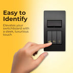 Black & Gold Switch Stickers - Decorative Adhesive Decals (Set of 100)