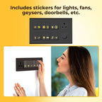 Black & Gold Switch Stickers, Set Of 300
