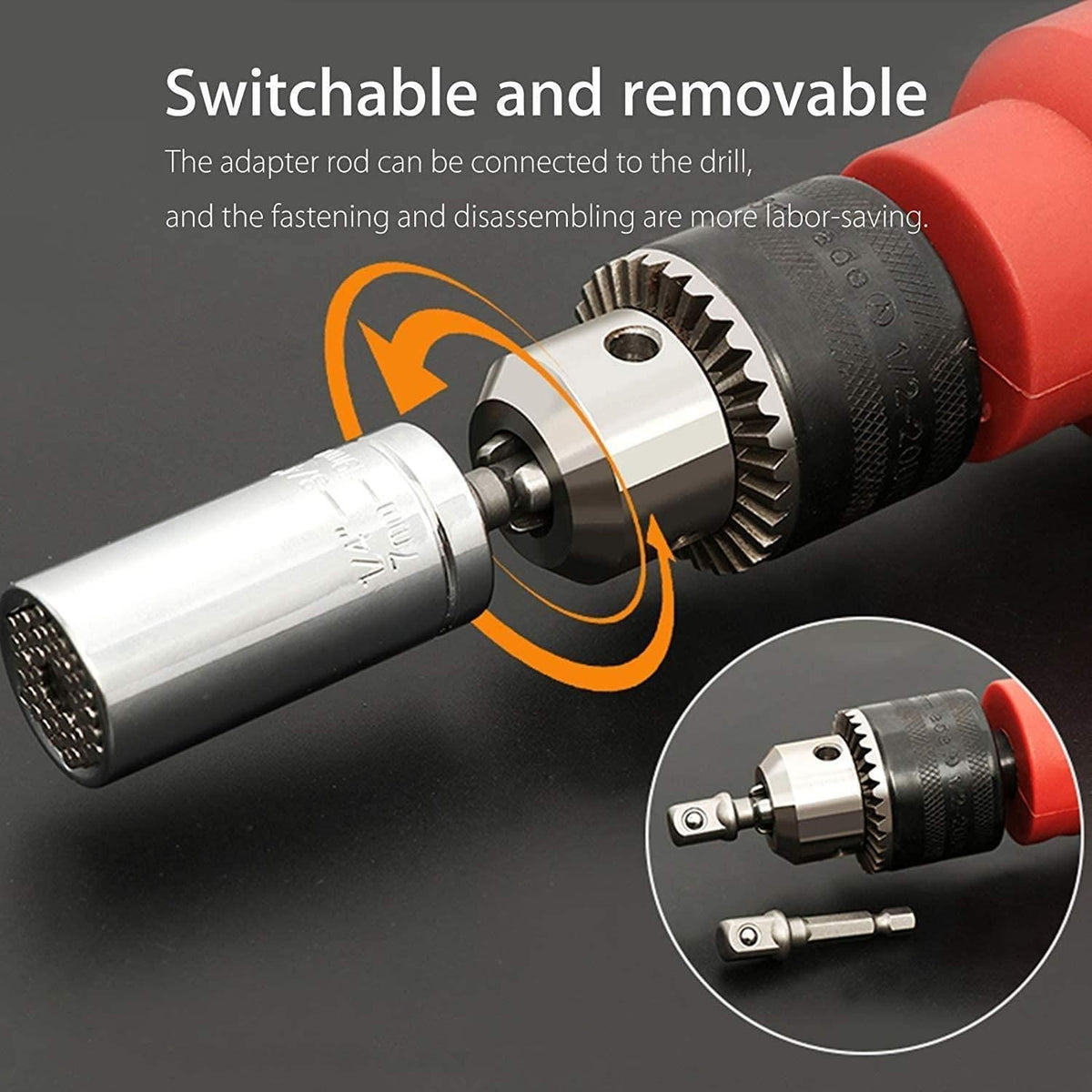 Universal Socket Grip Adapter - Professional Steel Multi-Fit Tool