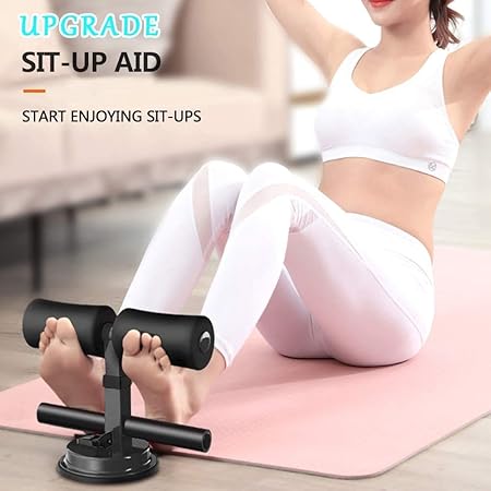Sit-Up Bar With Foam Handle and Rubber Suction Seat Fitness Equipment