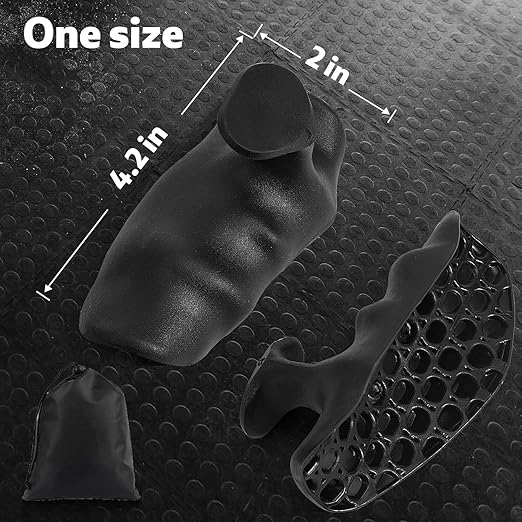 Rubber Weight Lifting Grips - Pair